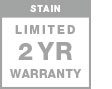 limited two year garage door stain warranty