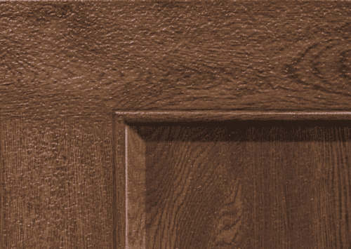 bridgeport ultra-grain oak wood dark finish garage door option