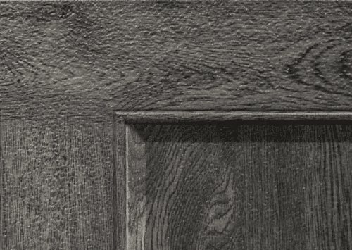 bridgeport ultra-grain oak wood slate finish garage door option