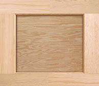 detail smooth luan wood garage door option