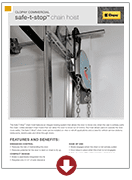 safe-t-stop chain hoist brochure
