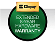 extended 8 year hardware warranty