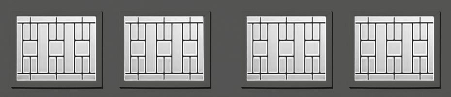 bridgeport trenton short top section garage door design with windows